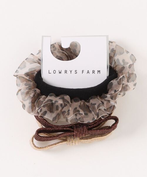 LOWRYS FARM(ローリーズファーム)の「3SETリボンヘアゴム 136497(ヘアゴム・レディース・ブラウン系その他/グレー系その他・FREE)」の1枚目の写真