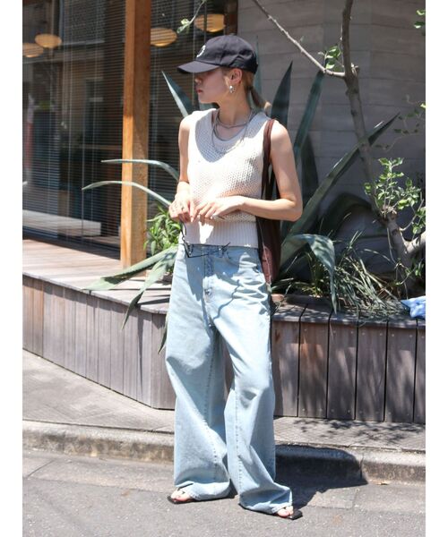 Ungrid（アングリッド）の「ビジューニットベスト（ニット/セーター・レディース・アイボリー/ブラック・FREE）」の7枚目の写真