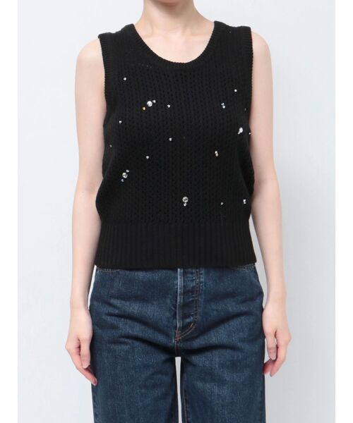 Ungrid（アングリッド）の「ビジューニットベスト（ニット/セーター・レディース・アイボリー/ブラック・FREE）」の21枚目の写真