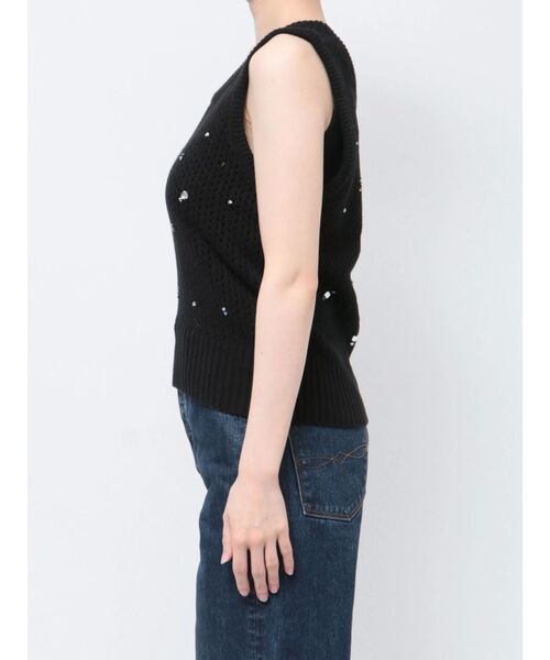 Ungrid（アングリッド）の「ビジューニットベスト（ニット/セーター・レディース・アイボリー/ブラック・FREE）」の22枚目の写真