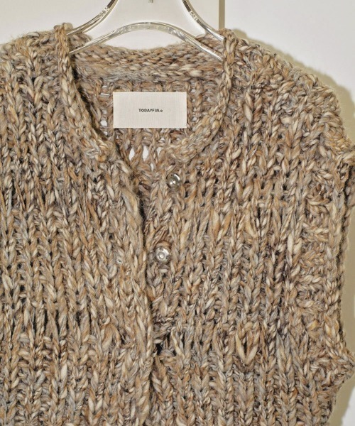 TODAYFUL（トゥデイフル）の「TODAYFUL Mix Handknit Vest
