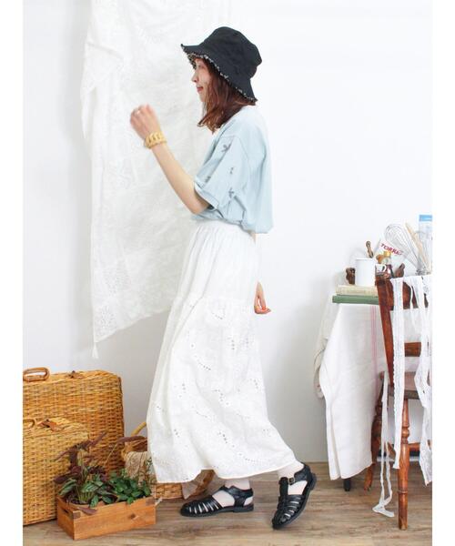 Samansa Mos2（サマンサ モスモス）の「◎リボンTシャツ（Tシャツ/カットソー・レディース・ブラック/ブルー/オフホワイト・F）」の16枚目の写真