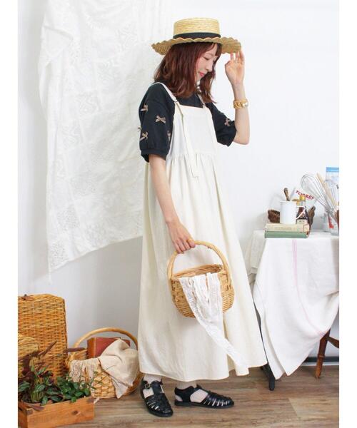 Samansa Mos2（サマンサ モスモス）の「◎リボンTシャツ（Tシャツ/カットソー・レディース・ブラック/ブルー/オフホワイト・F）」の21枚目の写真