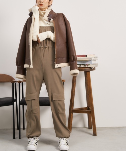 セール】ドロストベアカーゴオールインワン（サロペット