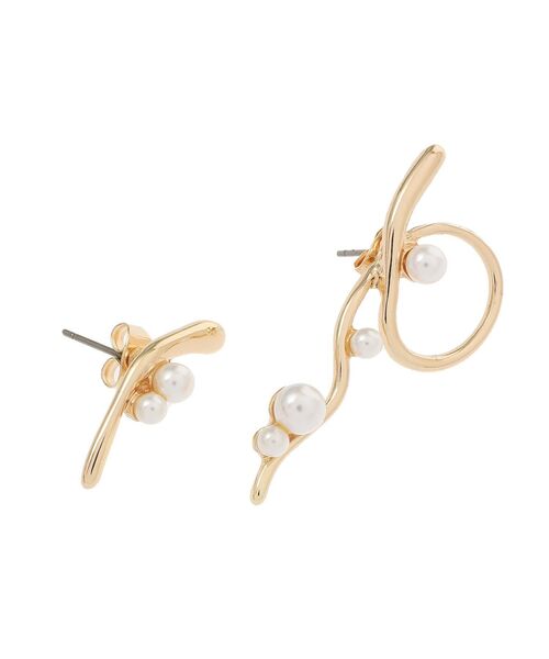 earth music&ecology（アースミュージックアンドエコロジー）の「ニュアンスアシンメトリーピアス（ピアス（両耳用）・レディース・シルバー/ゴールド・FREE）」の8枚目の写真