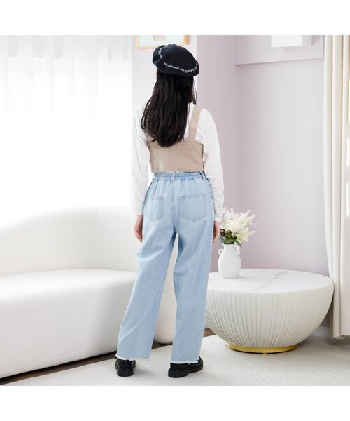 algy（アルジー）の「バックりぼんベレー（ハンチング/ベレー帽・キッズ・チェック/グリーン/ブラック・MEDIUM/SMALL）」の5枚目の写真