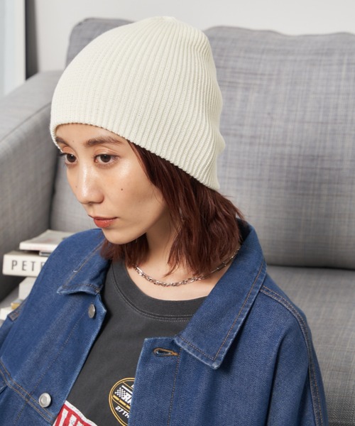 ★AUTRY新品未使用タグ付き★　リブニット ビーニー（ニット帽） Auntie Rosa Holiday（アンティローザホリデー）の「カラーリブニット