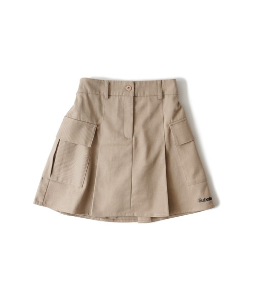 Subciety（サブサエティ）の「CARGO MINI SKIRT【WOMEN】（スカート・レディース・ブラック/ベージュ・FREE）」の3枚目の写真