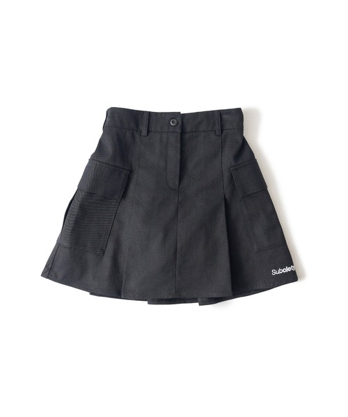 Subciety（サブサエティ）の「CARGO MINI SKIRT【WOMEN】（スカート・レディース・ブラック/ベージュ・FREE）」の4枚目の写真