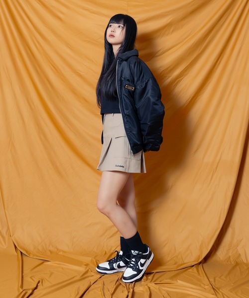 Subciety（サブサエティ）の「CARGO MINI SKIRT【WOMEN】（スカート・レディース・ブラック/ベージュ・FREE）」の16枚目の写真