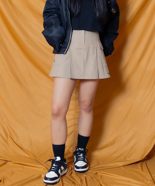 Subciety（サブサエティ）の「CARGO MINI SKIRT【WOMEN】（スカート・レディース・ブラック/ベージュ・FREE）」の13枚目の写真
