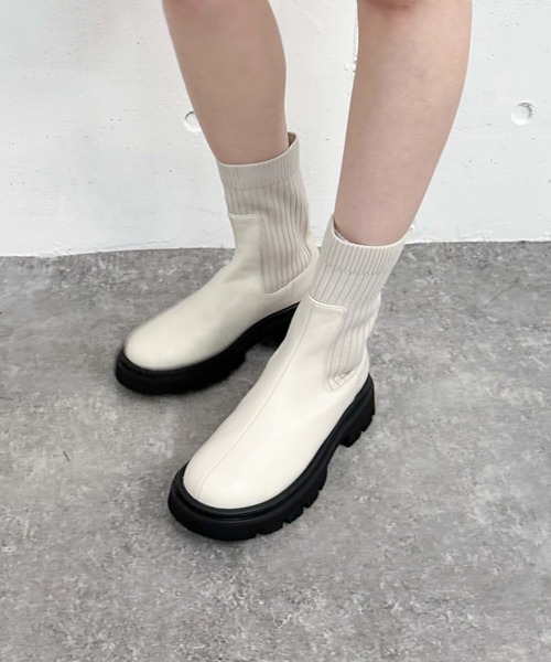 【セール】ニットブーツ（ブーツ）｜archives（アルシーヴ） mdprevattcaulkingandwaterproofing.com