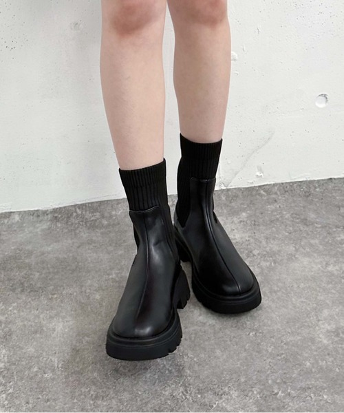 【セール】ニットブーツ（ブーツ）｜archives（アルシーヴ） mdprevattcaulkingandwaterproofing.com