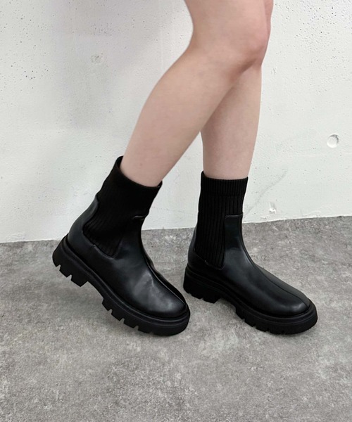 【セール】ニットブーツ（ブーツ）｜archives（アルシーヴ） mdprevattcaulkingandwaterproofing.com