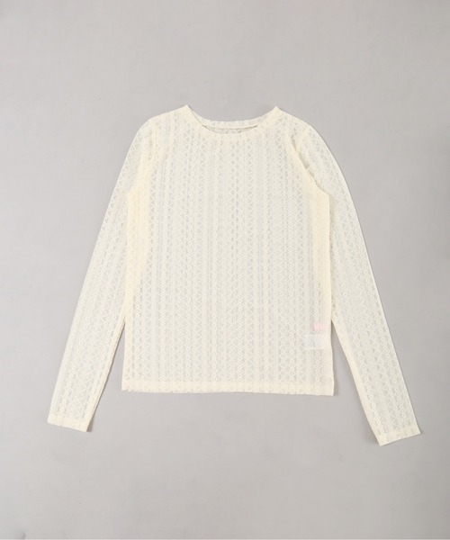 WC（ダブル シー）の「ストレッチレースロンT（Tシャツ/カットソー・レディース・ブラック/アイボリー・FREE）」の12枚目の写真