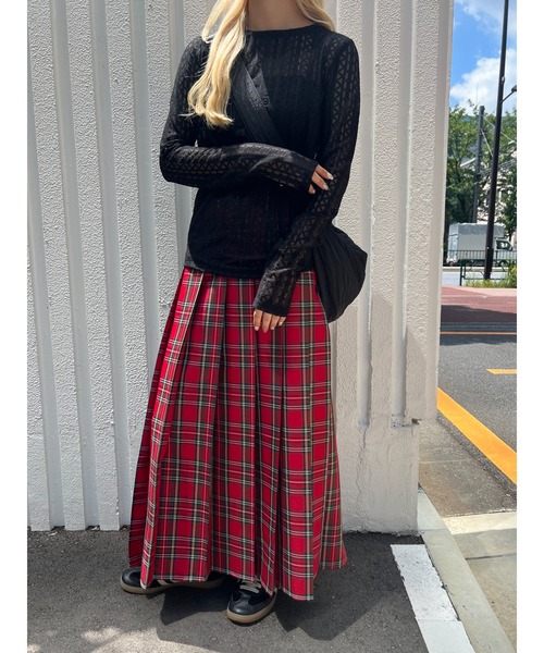 WC（ダブル シー）の「ストレッチレースロンT（Tシャツ/カットソー・レディース・ブラック/アイボリー・FREE）」の9枚目の写真