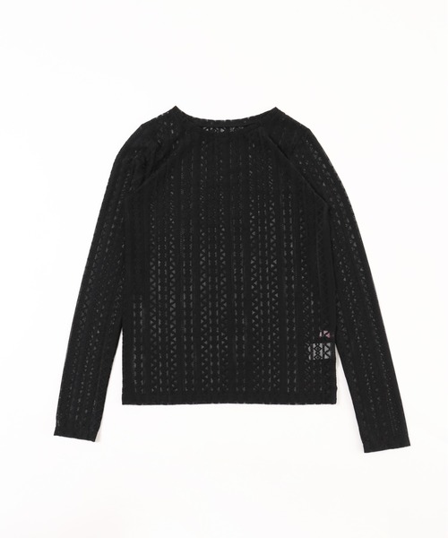 WC（ダブル シー）の「ストレッチレースロンT（Tシャツ/カットソー・レディース・ブラック/アイボリー・FREE）」の17枚目の写真