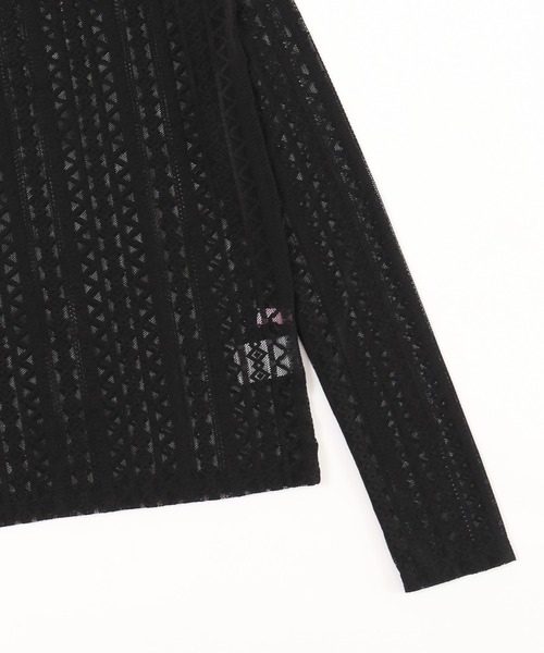 WC（ダブル シー）の「ストレッチレースロンT（Tシャツ/カットソー・レディース・ブラック/アイボリー・FREE）」の15枚目の写真