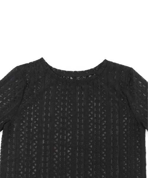 WC（ダブル シー）の「ストレッチレースロンT（Tシャツ/カットソー・レディース・ブラック/アイボリー・FREE）」の14枚目の写真