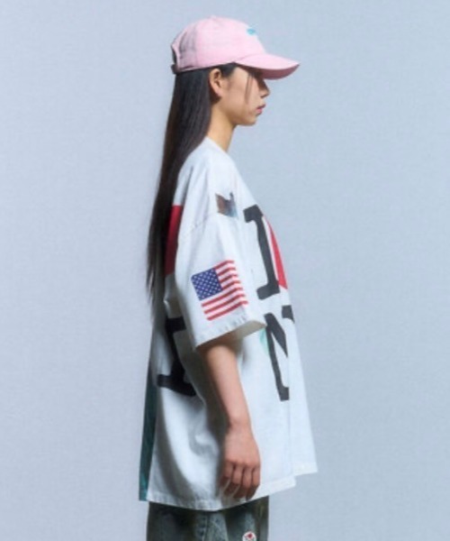 セール】【SCHISM INDUCING】FAKE REWORKED T SHIRT_IVORY（T