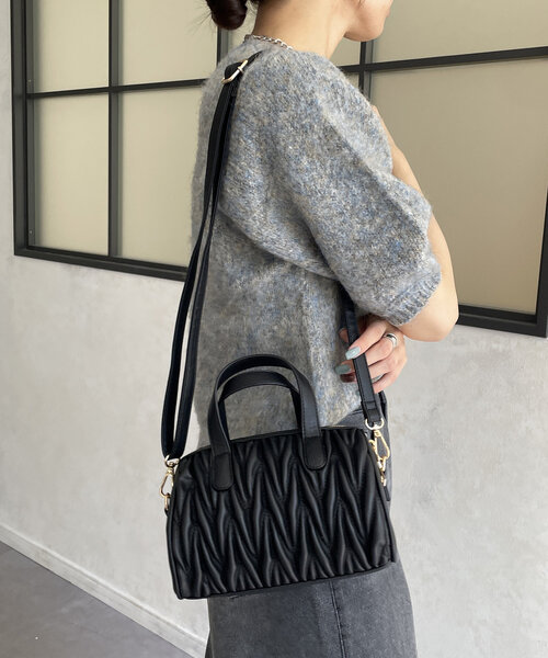 RANDA｜キルティング2WAYボストンバッグ | Rakuten Fashion(楽天