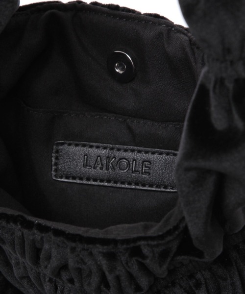 LAKOLE(ラコレ)の「ギャザーチェーンショルダーバッグ / 140067(ショルダーバッグ・レディース・ブラック/キャメル/ピンク・FREE)」の21枚目の写真