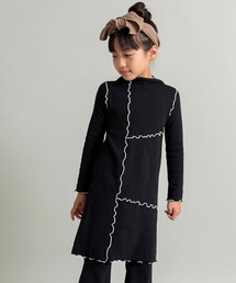 DRC branshes | 【WEB限定/DRC】配色メロウ長袖リブワンピース(ワンピース)