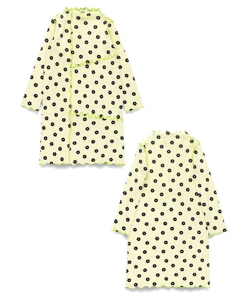 DRC branshes（ディーアールシーブランシェス）の「【WEB限定/DRC】配色メロウ長袖リブワンピース（ワンピース・キッズ・ブラック/グレイッシュベージュ/その他1・90/140/150/100/120/130/110）」の21枚目の写真