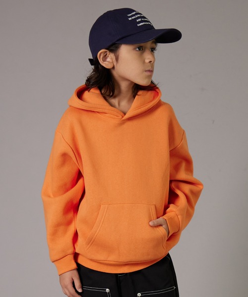 PAIRMANON STREET（ペアマノンストリート）の「【PAIRMANON STREET】裏起毛 無地 シンプル フーディー 長袖 スウェット パーカー（パーカー・キッズ・オレンジ/ベージュ/ネイビー/ブラック/グレー/グリーン・100/110/120/130/140/150/160/90）」の6枚目の写真
