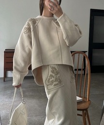 WILLFULLY | cord embroidery quilting tops(Tシャツ/カットソー)