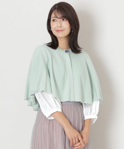 TO BE CHIC(トゥー ビー シック)の「レーヨンコットン カーディガン(カーディガン/ボレロ・レディース・グリーン系その他3/パープル系その他4/ブラック・40)」の1枚目の写真