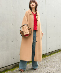 RIVE DROITE | 予約【サッと羽織れる】ウールリバーステンカラーコート(その他アウター)