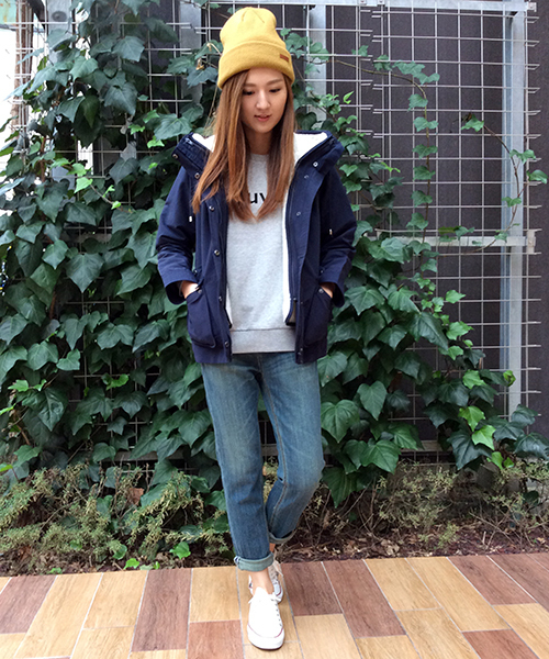 LBC(エルビーシー)の「FCNライナーベスト付きマウンテンパーカ(マウンテンパーカー・レディース・マスタード/ダークブルー/ネイビー/ブラック・MEDIUM/LARGE)」の3枚目の写真