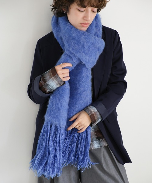 モヘア」に該当するマフラー（ブルー系）一覧 - WEAR