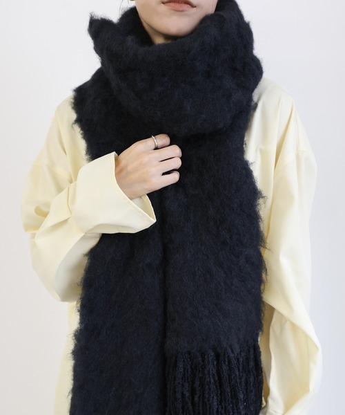 セール】モヘアタッチボリュームフリンジマフラー（マフラー）｜select
