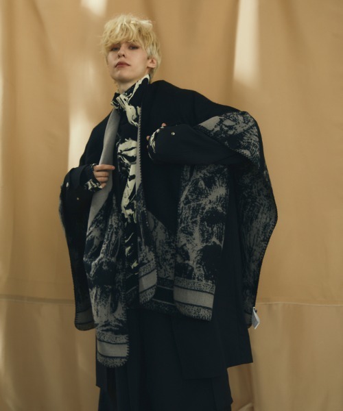 セール】アニマルフレンドスターデザインスリットポンチョ（ポンチョ