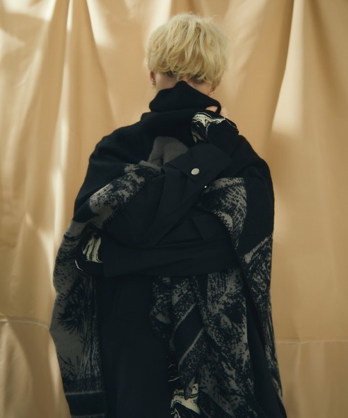 セール】アニマルフレンドスターデザインスリットポンチョ（ポンチョ