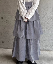 merrylatte（メリーラテ）の「サイドリボンギンガムチェックティアードスカート（スカート）」