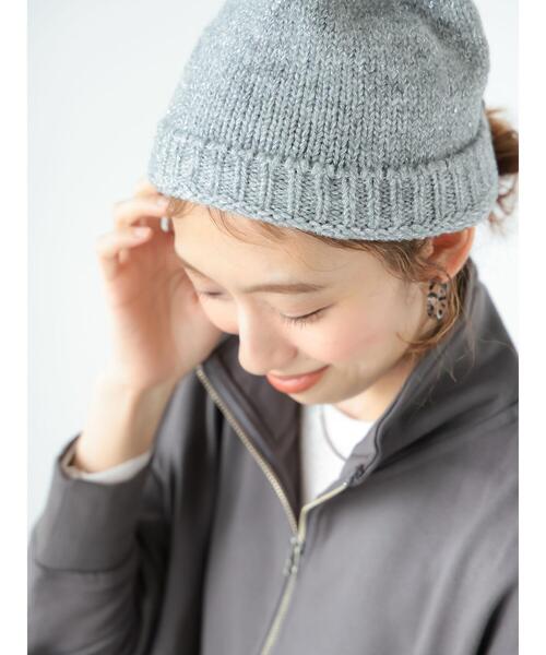 Lugnoncure(ルノンキュール)の「スパンコールビーニー(ハット・レディース・ブラック/グレー/ベージュ・F)」の3枚目の写真