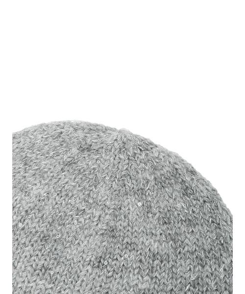 Lugnoncure(ルノンキュール)の「スパンコールビーニー(ハット・レディース・ブラック/グレー/ベージュ・F)」の14枚目の写真