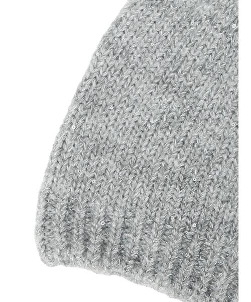 Lugnoncure(ルノンキュール)の「スパンコールビーニー(ハット・レディース・ブラック/グレー/ベージュ・F)」の15枚目の写真