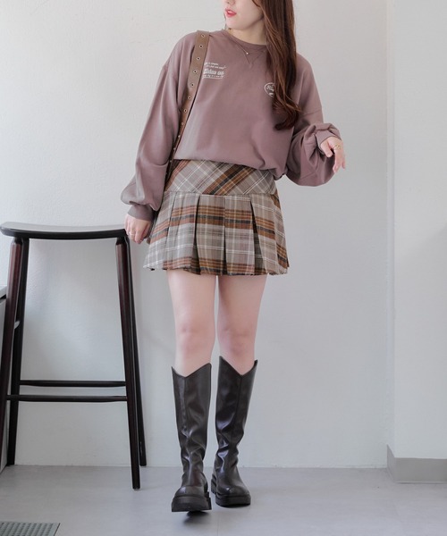 Another Branch olive des olive(アナザーブランチオリーブデオリーブ)の「ピグメントドロスト裏毛プルオーバー(Tシャツ/カットソー・レディース・スミクロ/アイボリー/ブラウン/ピンク・FREE)」の13枚目の写真