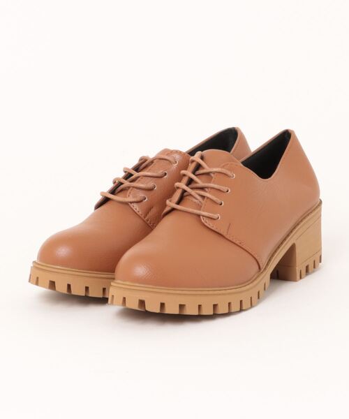 STYLEBLOCK(スタイルブロック)の「レザー調レースアップシューズ(パンプス・レディース・オフホワイト/ブラック/ダークブラウン・37/39/38/40/35/36)」の8枚目の写真