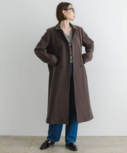 F by ROSSO（エフバイロッソ）の「F by ROSSO　モッサダブルロングコート（その他アウター・レディース・ネイビー/モカ/ベージュ系その他・36/38）」の16枚目の写真