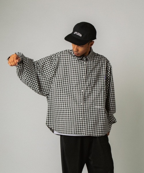 Gingham Check Oversize Shirt（シャツ/ブラウス）｜APPLEBUM（アップ 