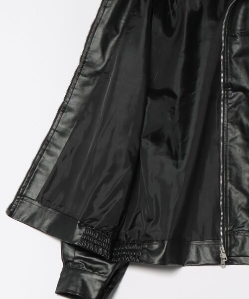 Sakka（サッカ）の「PUレザ－ルーズジャケット（ブルゾン・メンズ・ブラック・LARGE/X-LARGE/MEDIUM）」の5枚目の写真