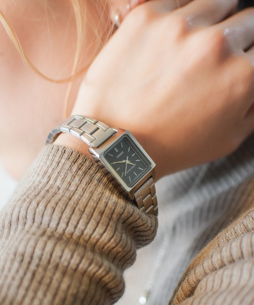 CASIO(カシオ)の「【CASIO(カシオ)】クラシックメタルスクエア(アナログ腕時計・レディース・ブルー/ブラック系その他/シルバー/ブラック/ピンク/シルバー系その他・FREE)」の20枚目の写真