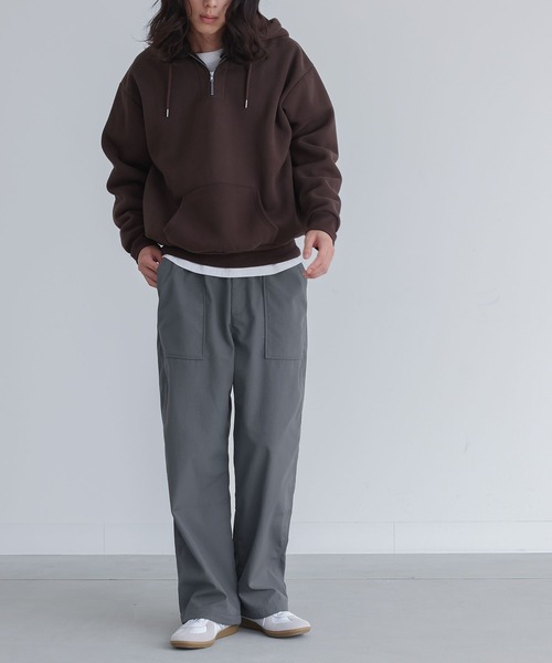 n'OrLABEL（ノアールレーベル）の「『ナイロン裏フリースファティーグパンツ』（その他パンツ・メンズ・チャコール/ブラック・L/M）」の6枚目の写真