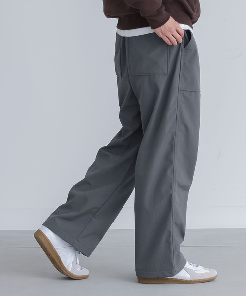 n'OrLABEL（ノアールレーベル）の「『ナイロン裏フリースファティーグパンツ』（その他パンツ・メンズ・チャコール/ブラック・L/M）」の5枚目の写真