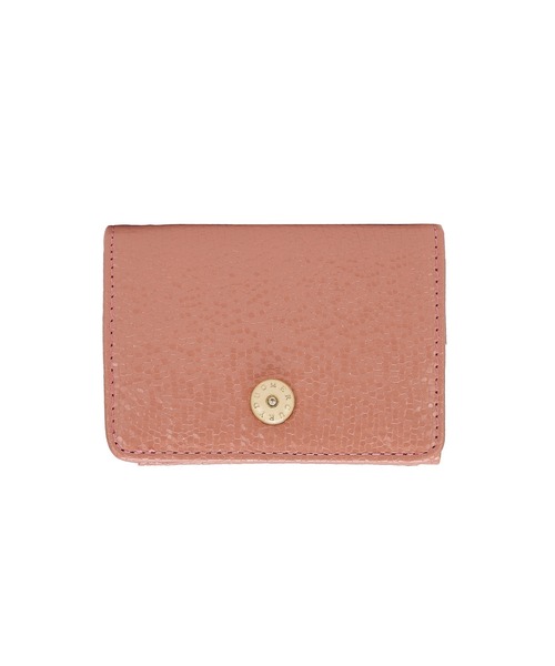 MERCURYDUO（マーキュリーデュオ）の「【MERCURYDUO/マーキュリーデュオ】メタリッククラック調型押し　三つ折りミニ財布（財布・レディース・ブラック/グレイッシュベージュ/シルバー/ピンク/ゴールド・FREE）」の3枚目の写真